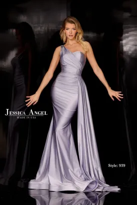 Jessica Angel - 939 One - Shoulder Draped Formal Gown