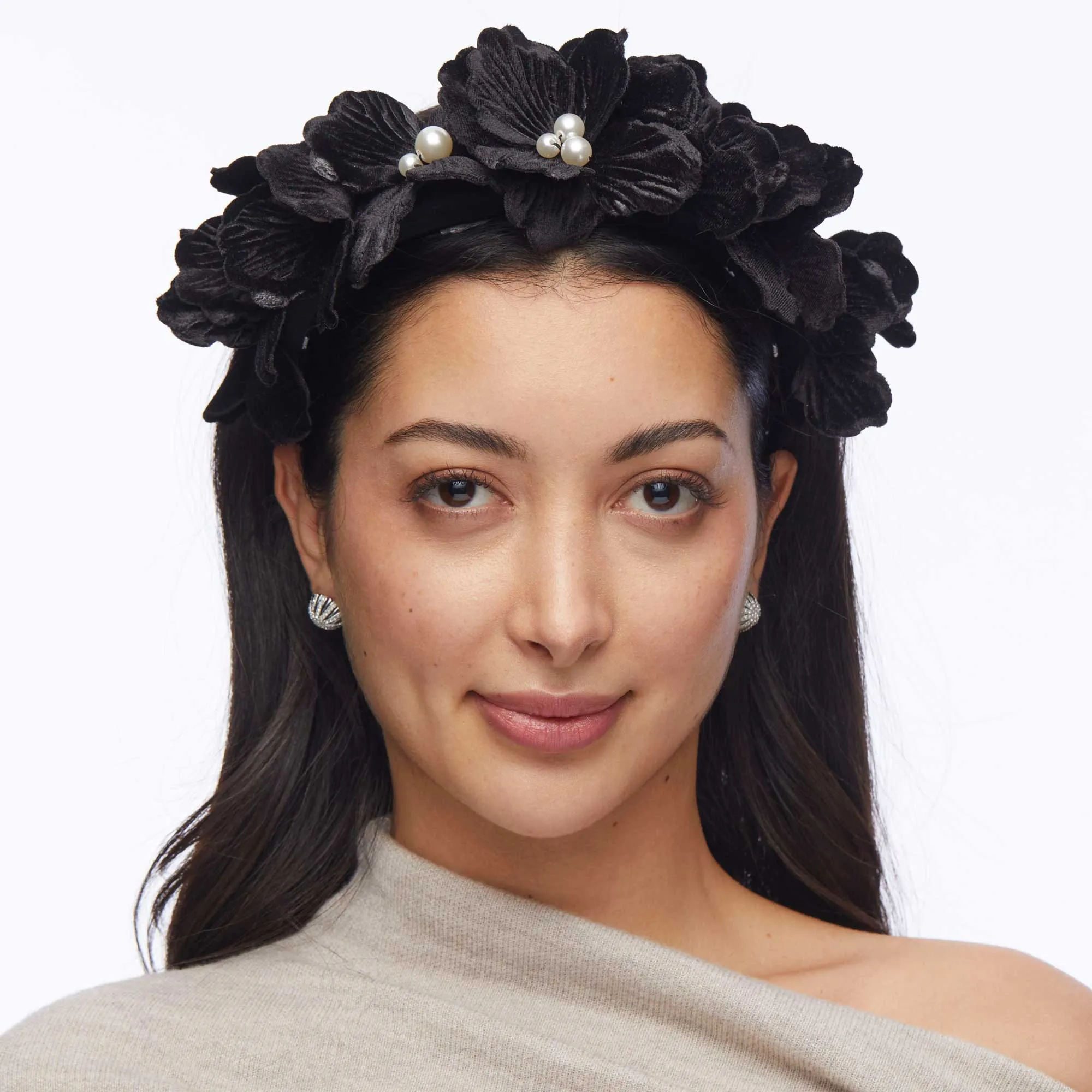 JET MAGNOLIA VELVET HEADBAND