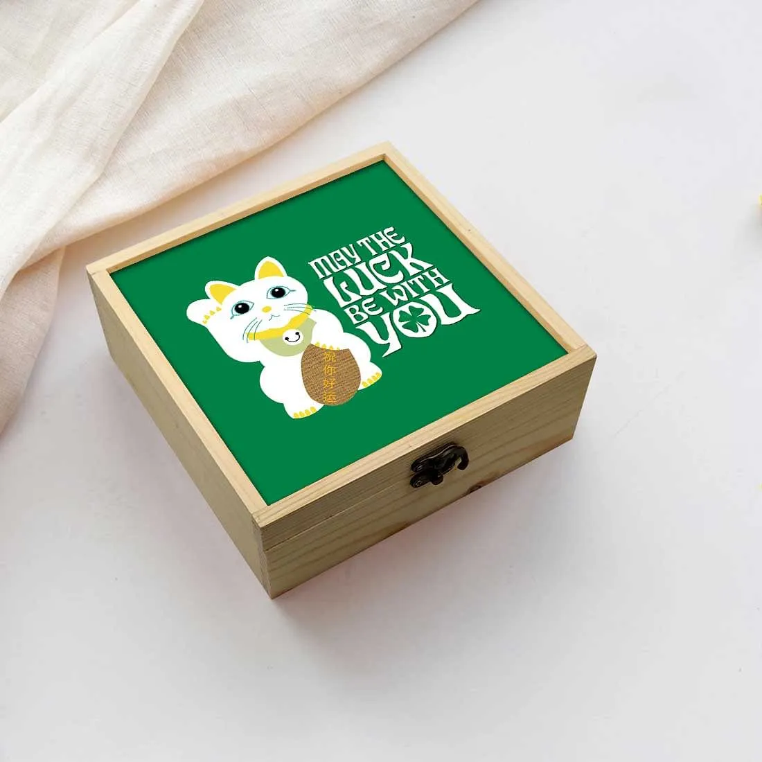 Jewellery Box Makepup Organizer -  May The Luck Be With You