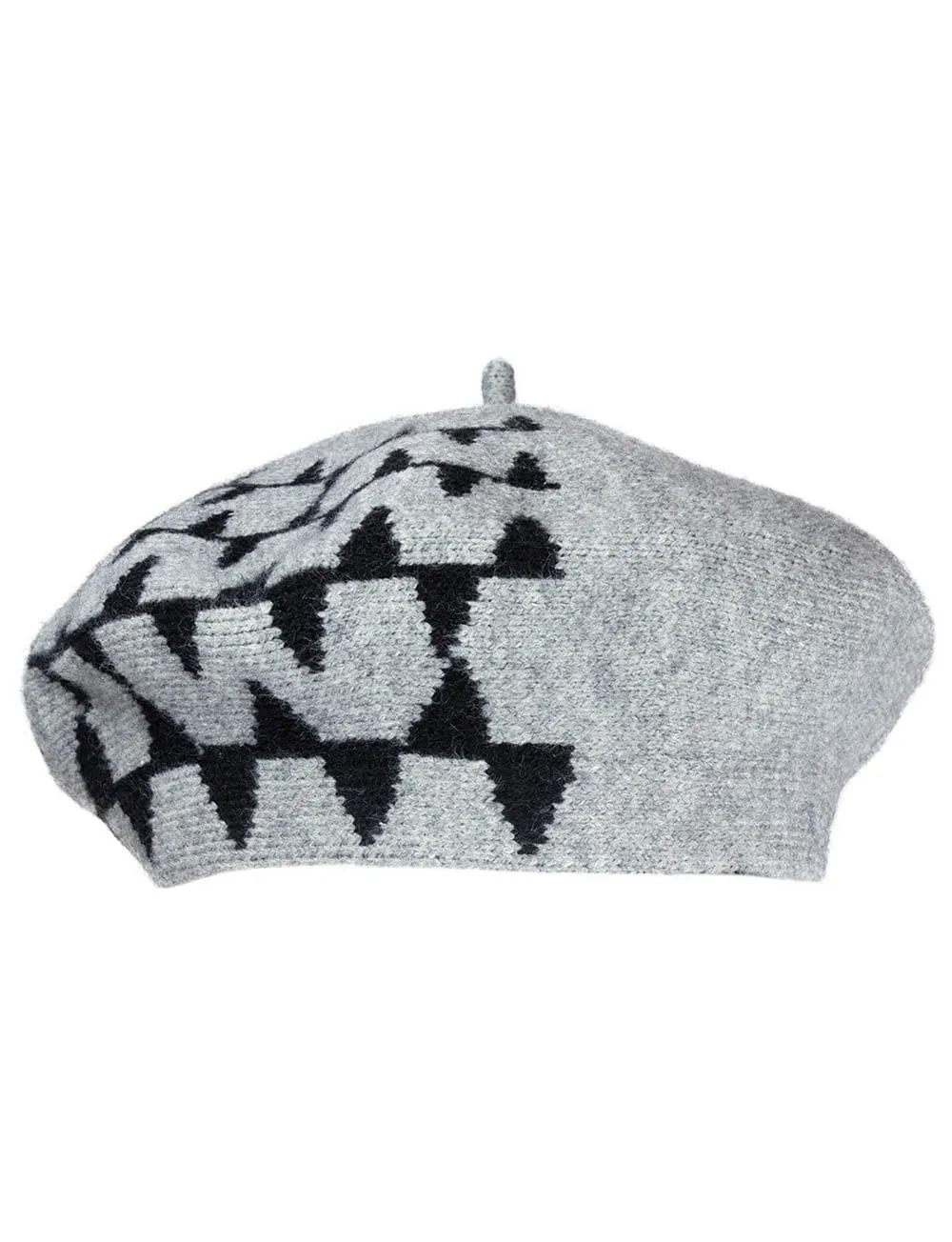 Jones New York Geo Chevron Knit Beret