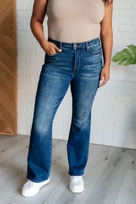 Judy Blue High Rise Control Top Bootcut Jeans (Short Inseam)