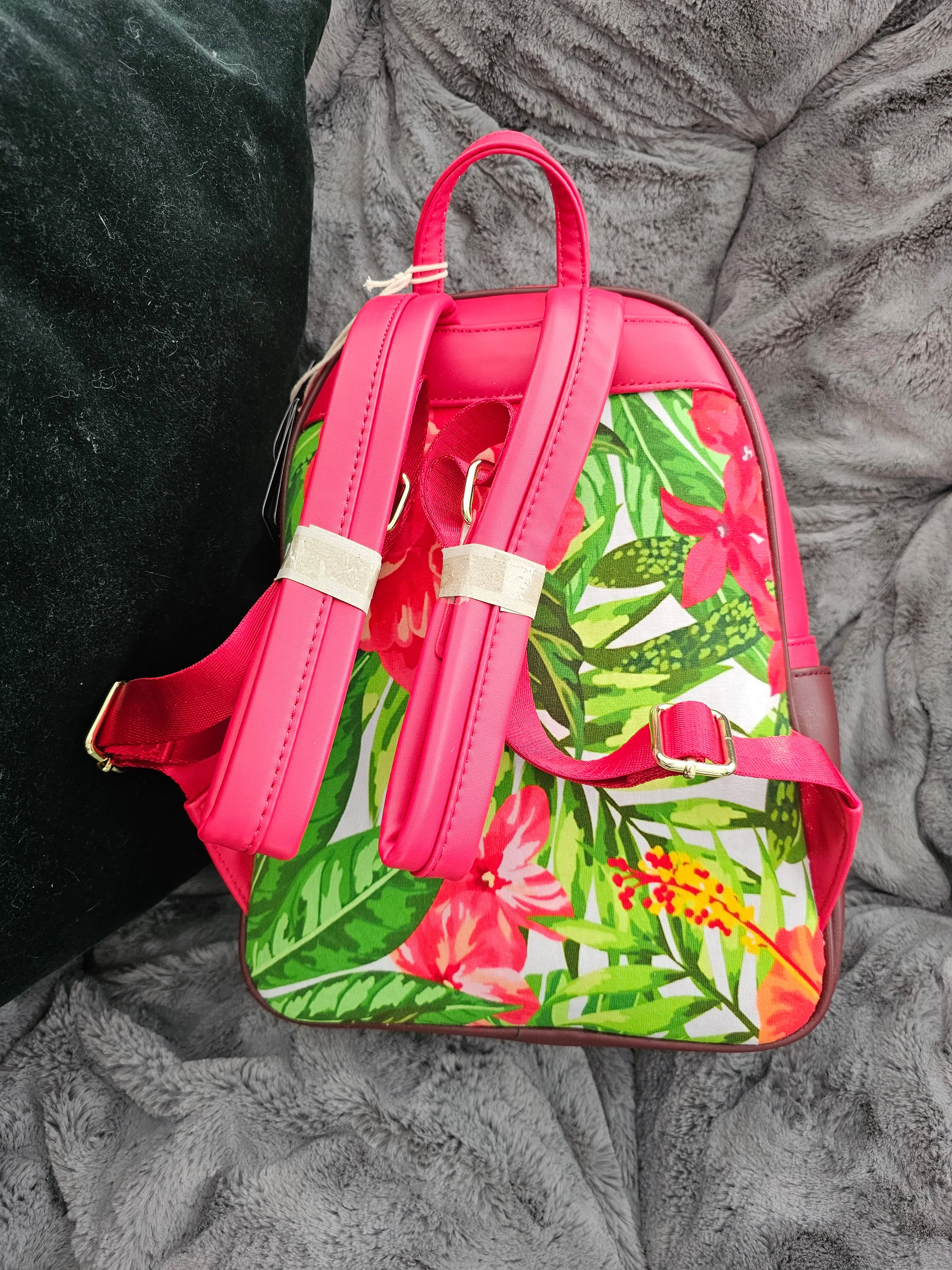 Jungle couple custom mini backpack