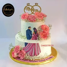 Just Engaged 5kg Theme Cake