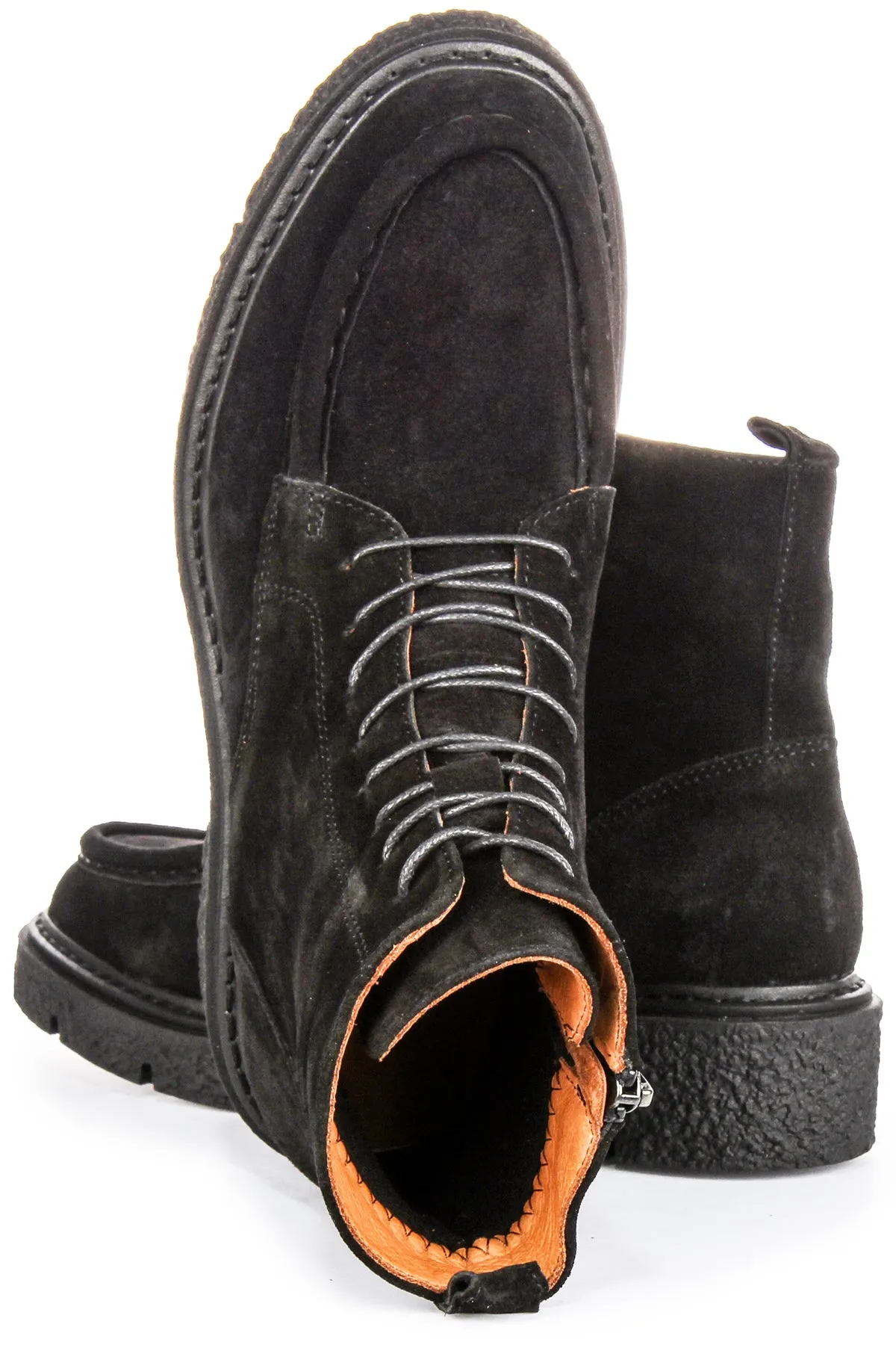 Justinreess England Alani In Black Suede For Women