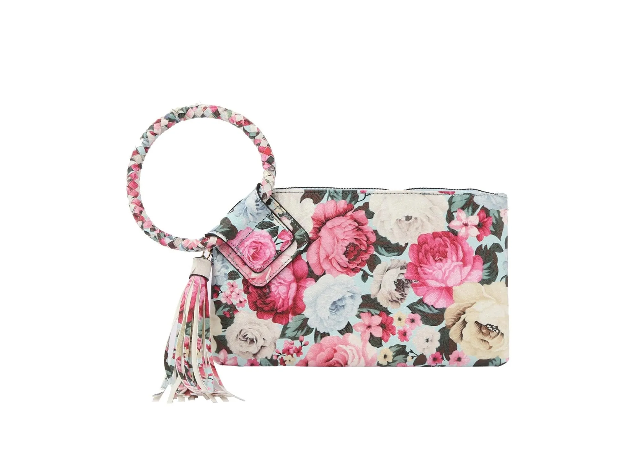 JY0411 Flower Wristlet Clutch Bag