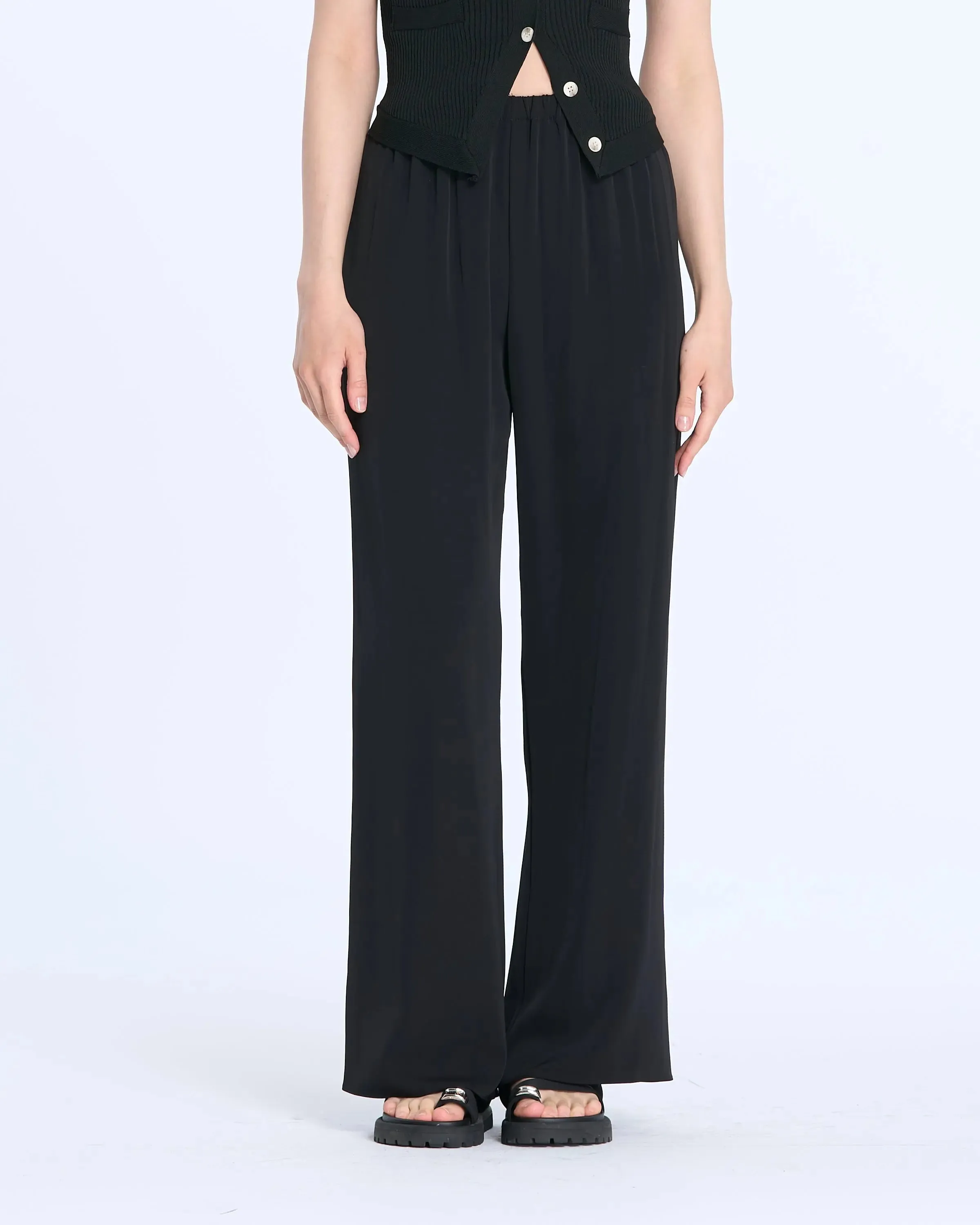 K0431 Basic Wide Leg Pants