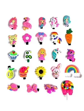 Kairangi Hair Clips for Girls Kids Hair Clip Hair Accessories for Girls Set of 24 PCS Cute Characters Tiny Hair Clips for Baby Girls Baby Hair Clips For Kids Toddlers