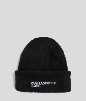 Karl Lagerfeld Fluffy Women's Beanie | Black