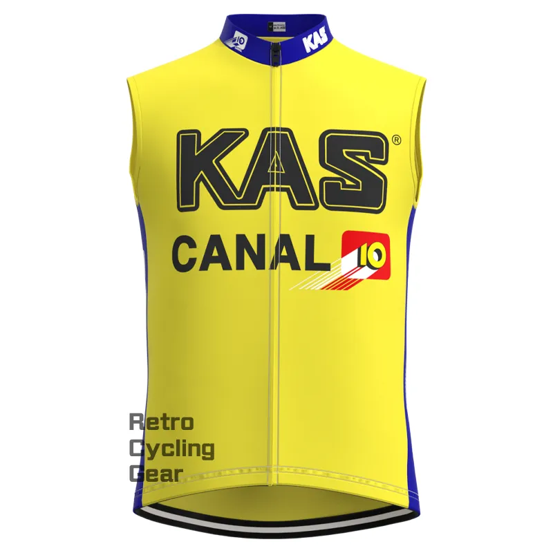 KAS Yellow Retro Long Sleeve Cycling Kit