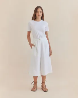 Katrina Linen Culottes - Ivory