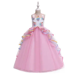 Ketty More Kid Girl Charming Unicorn Evening Dress-KGDC39388