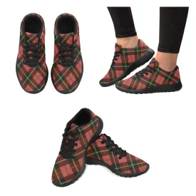 Kid's Christmas Plaids Print Canvas Sneakers