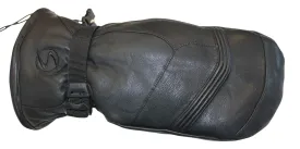 Kids Edge Goat Skin Leather Ski Mitten- Black