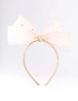 Kids Fabric Bow & Star Headband