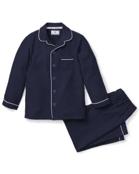 Kid's Flannel Pajama Set | Navy