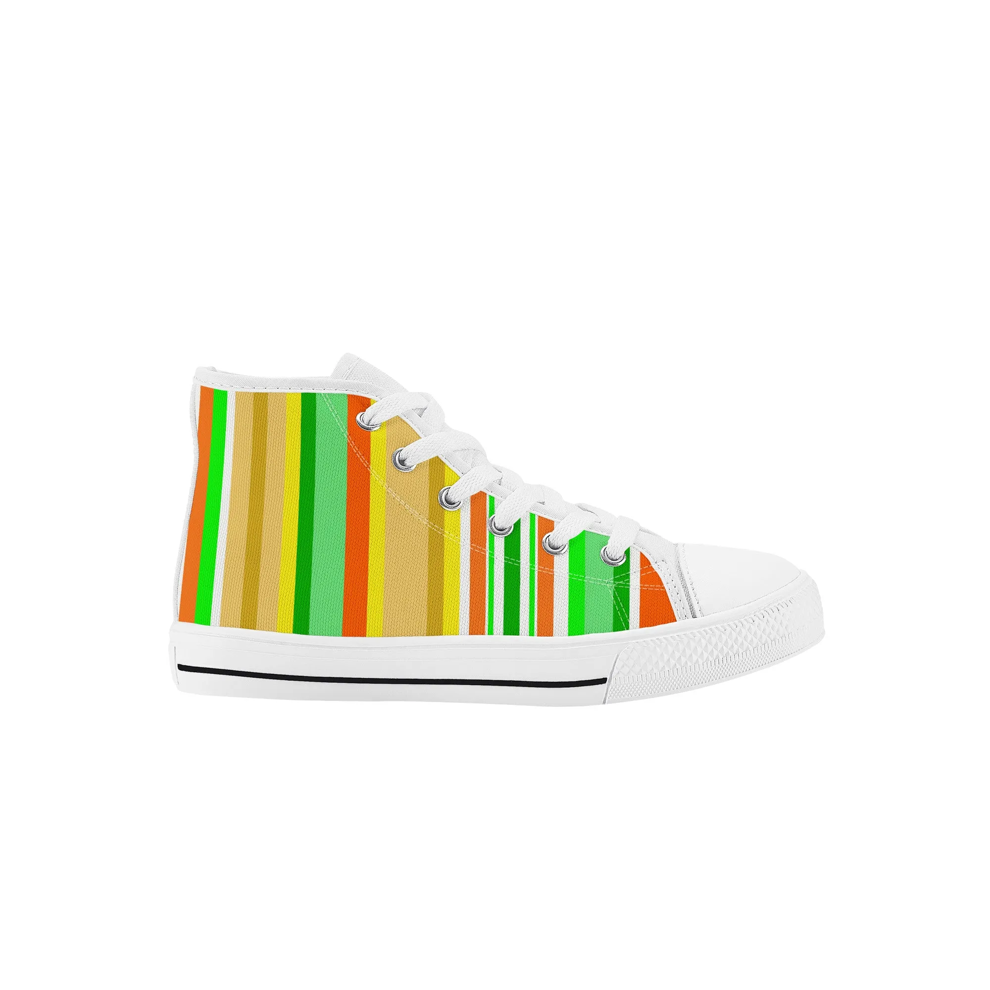 Kids High Top Sneakers - Stripes