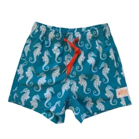 Kids Stretchy Trunks: Seahorse