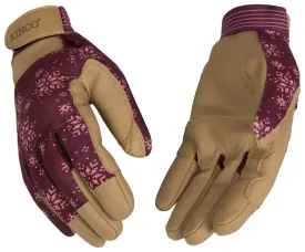 KincoPro 2002HKWL Breathable, Washable Gloves, Women's, L, Wing Thumb, Hook and Loop Pull-Strap Cuff, Synthetic Leather :PR: QUANTITY: 1