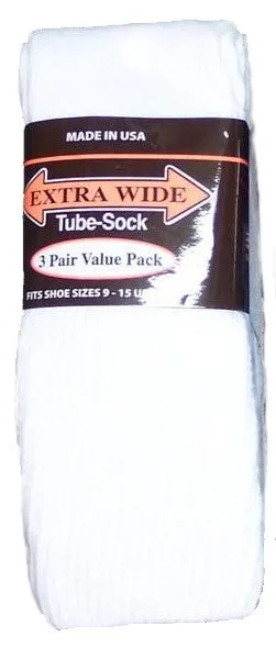 King Size Extra Wide Tube Sock (3Pr Pack)