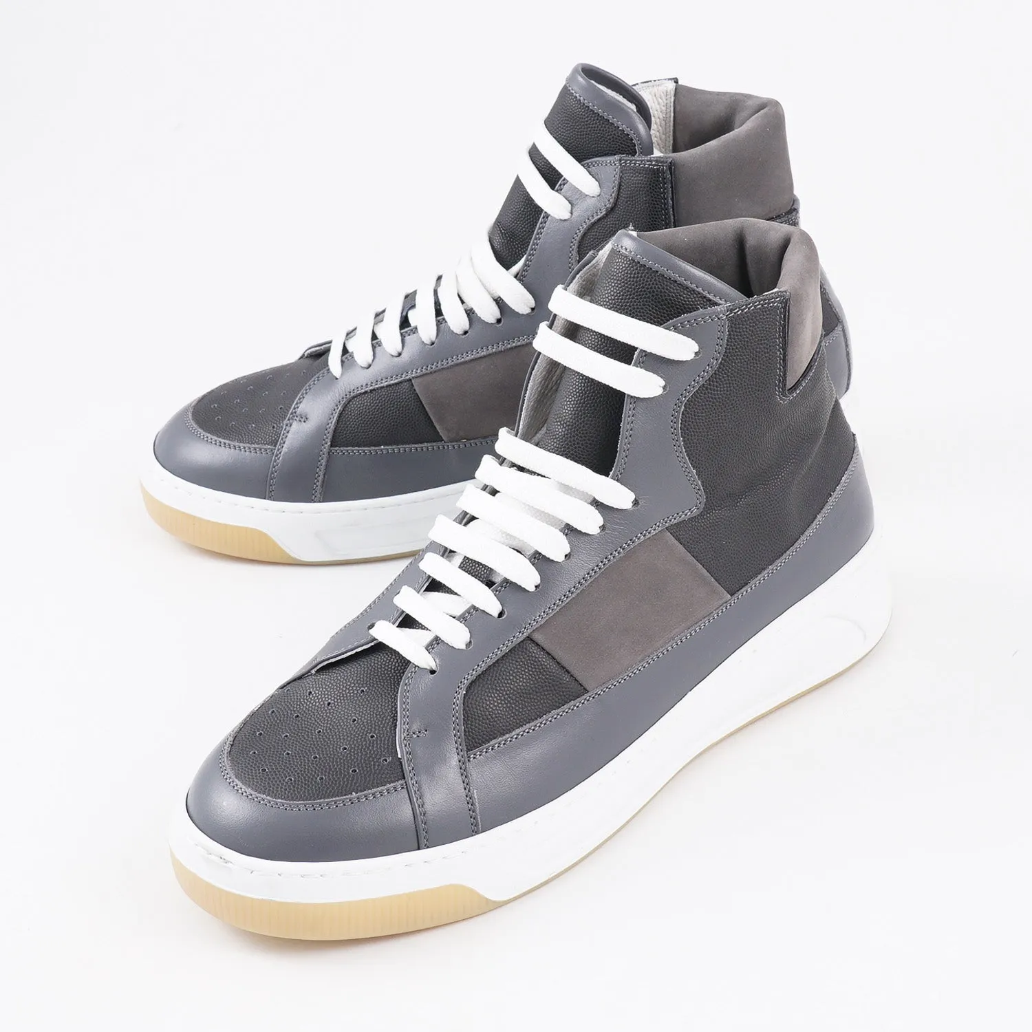 Kiton High-Top Leather Sneakers