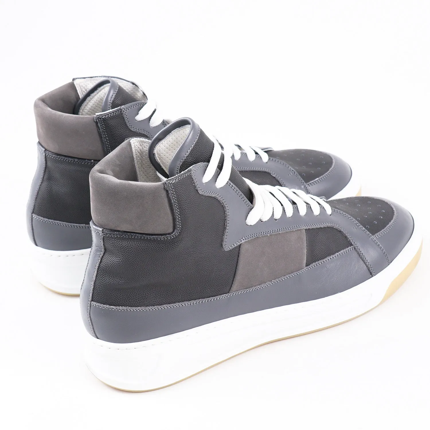 Kiton High-Top Leather Sneakers