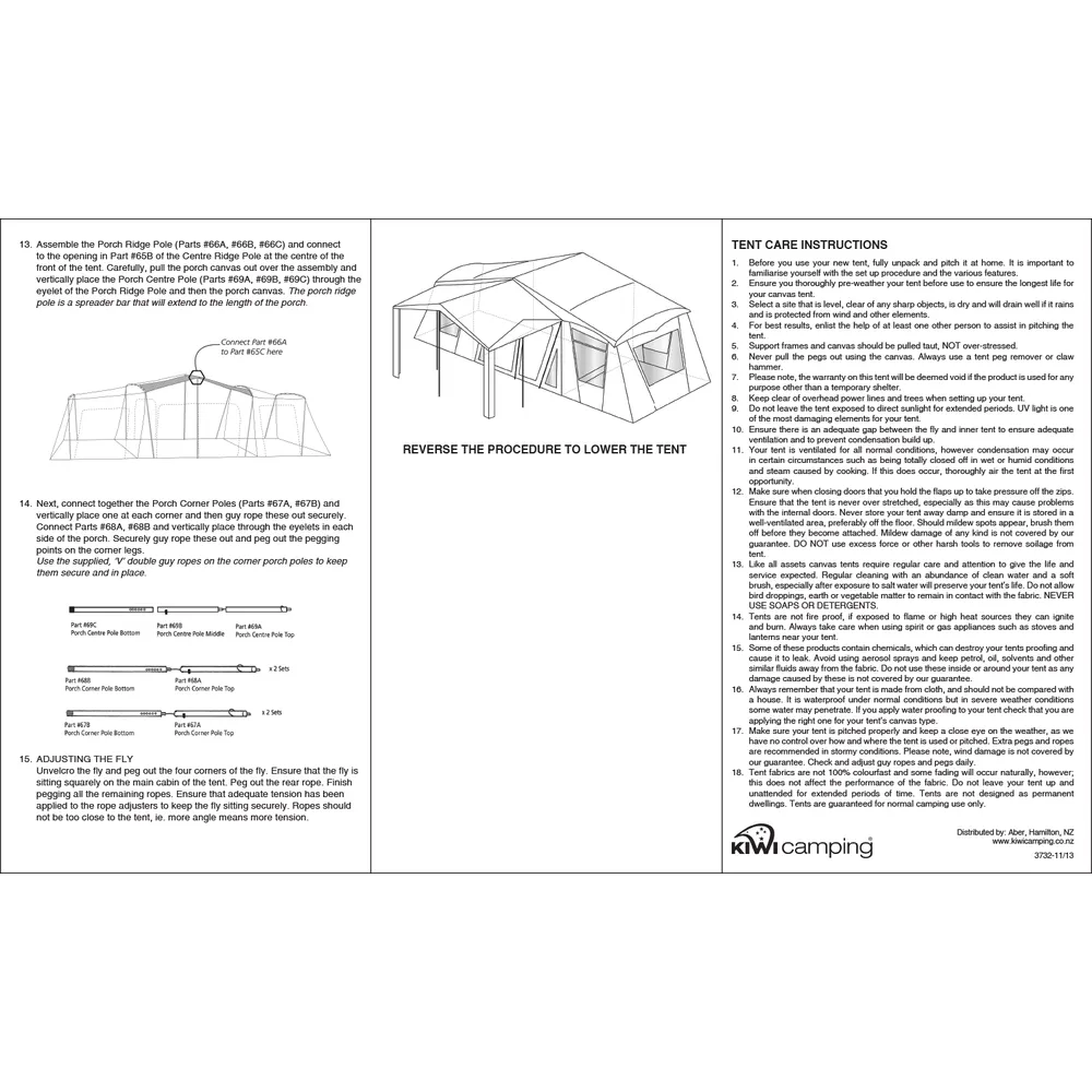 Kiwi Camping Moa 12 Canvas Family Tent