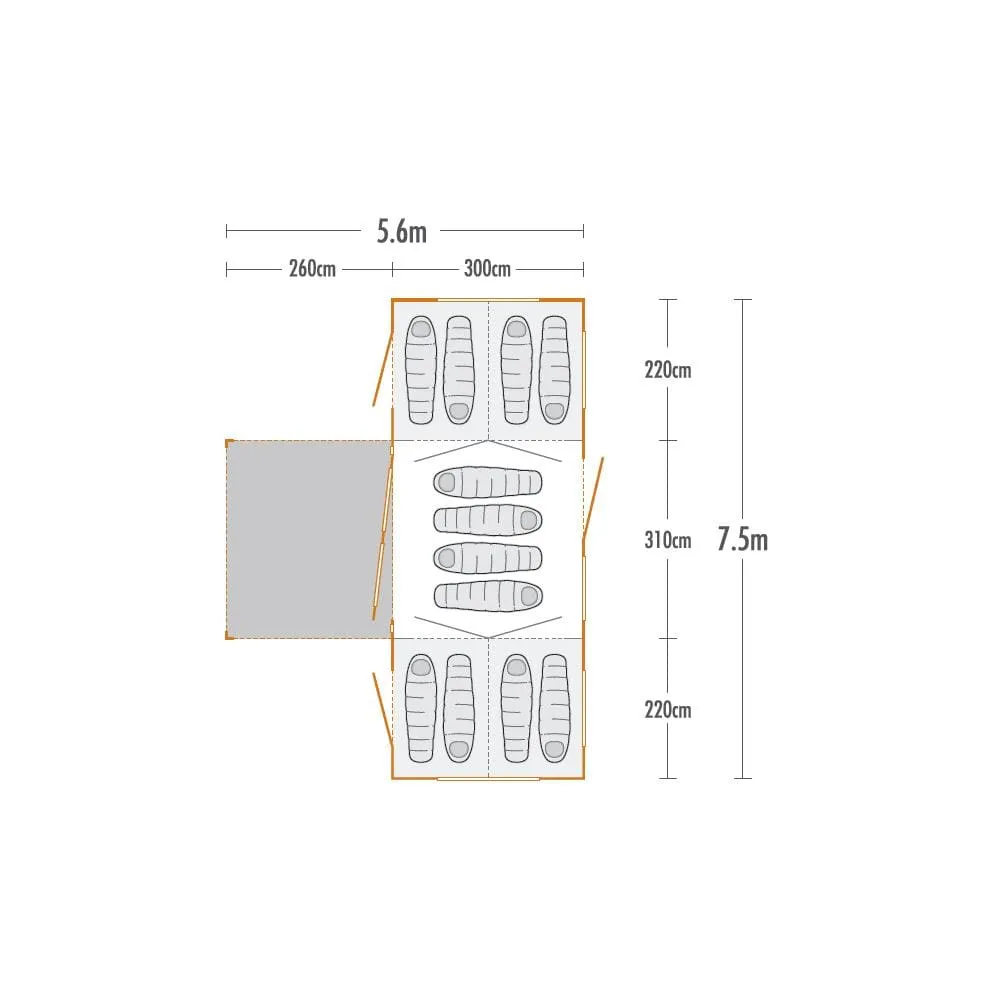 Kiwi Camping Moa 12 Canvas Family Tent