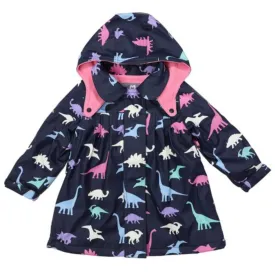 Korango Raincoat Dino Colour Changing Navy