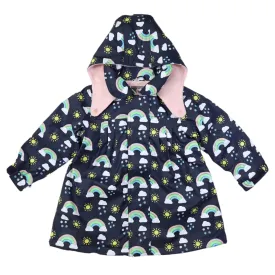 Korango Raincoat Sunshine & Rainbows Polar Fleece Navy