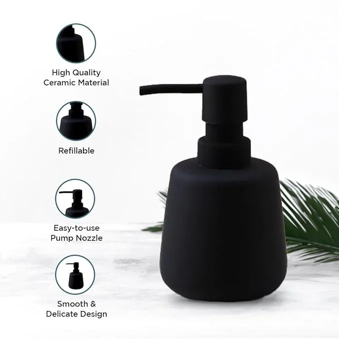 Kuber Industries Liquid Soap Dispenser | Handwash Soap Dispenser | Soap Dispenser for Wash Basin | Shampoo Dispenser Bottle | Bathroom Dispenser Bottle | Pack of 3 | JY00159GN | 260 ml | Green