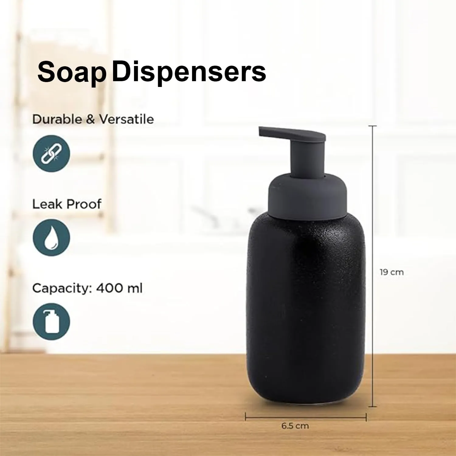 Kuber Industries Liquid Soap Dispenser | Handwash Soap Dispenser | Soap Dispenser for Wash Basin | Shampoo Dispenser Bottle | Bathroom Dispenser Bottle | Pack of 5 | JY00011 | 400 ml | Blue