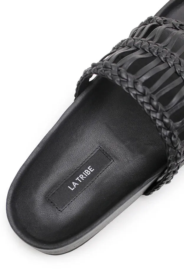 La Tribe - Lou Platform Slide, Black