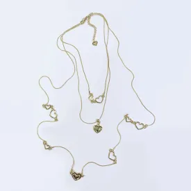 LAGEN LOOK HEART CHAIN NECKLACE