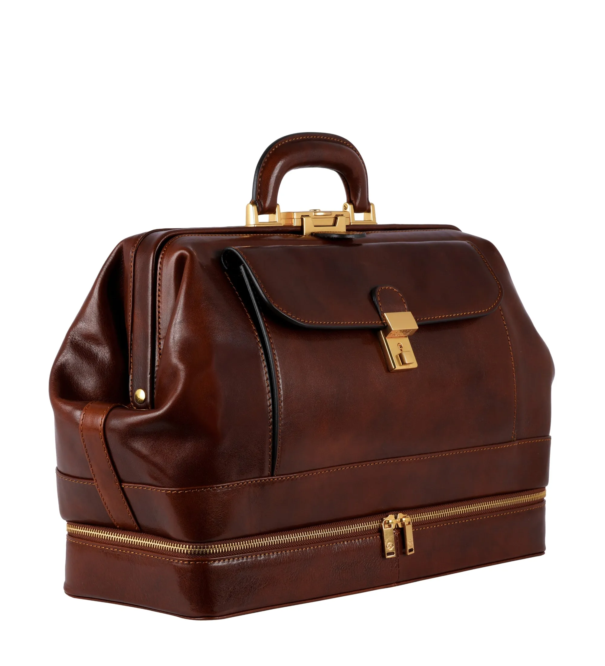 Large Italian Leather Doctor Bag for Women - The Master and Margarita