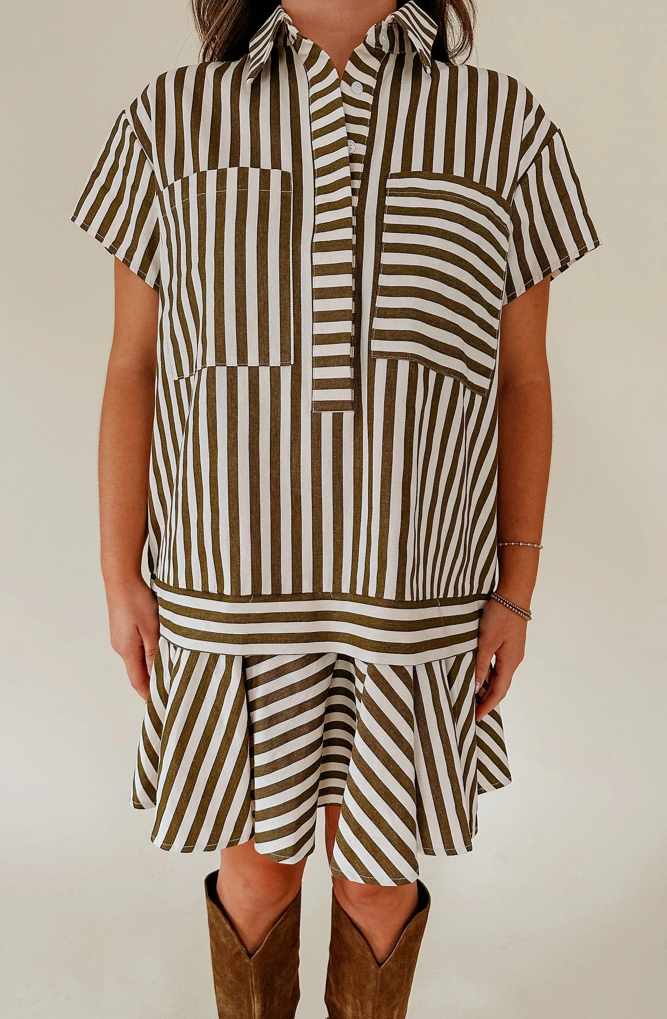 LEAH STRIPE DRESS