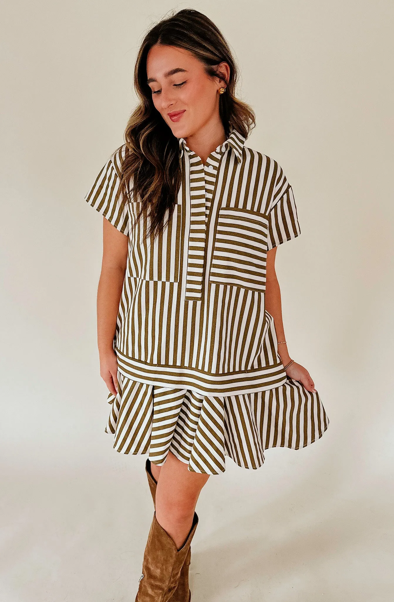 LEAH STRIPE DRESS