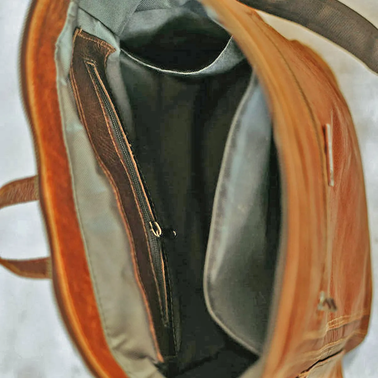 leather backpack nappy bag