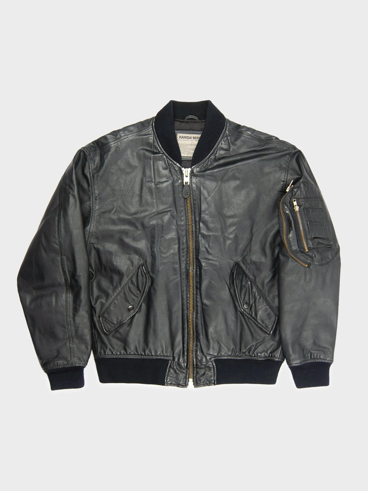 Leather Bomber Jacket