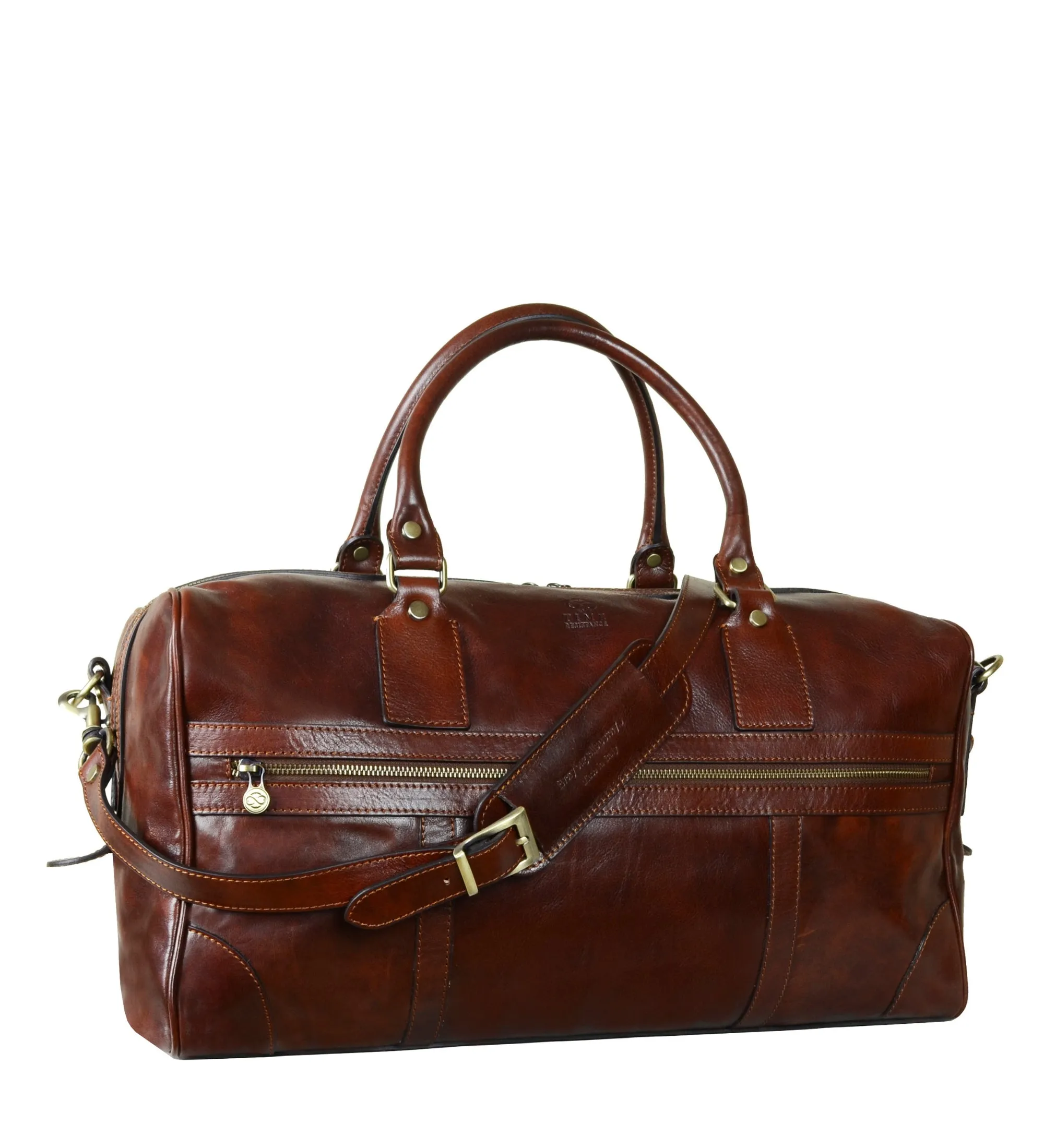 Leather Duffel Bag for Women - To the Lighthouse