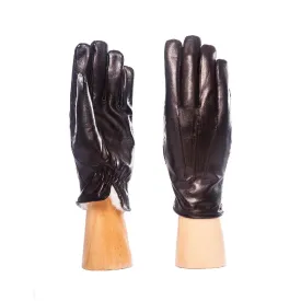 Leather Gloves Rabbit White Fur Lined