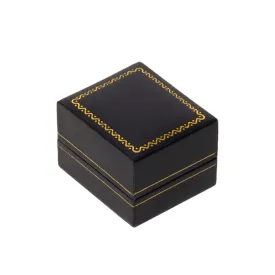 Leatherette Ring Box Black