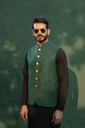 Leon Man - DEEP GREEN WAISTCOAT - 1 Piece