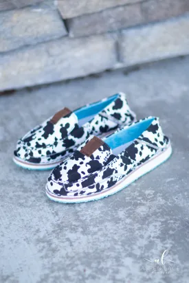 Leona Slip Ons (Black & White)