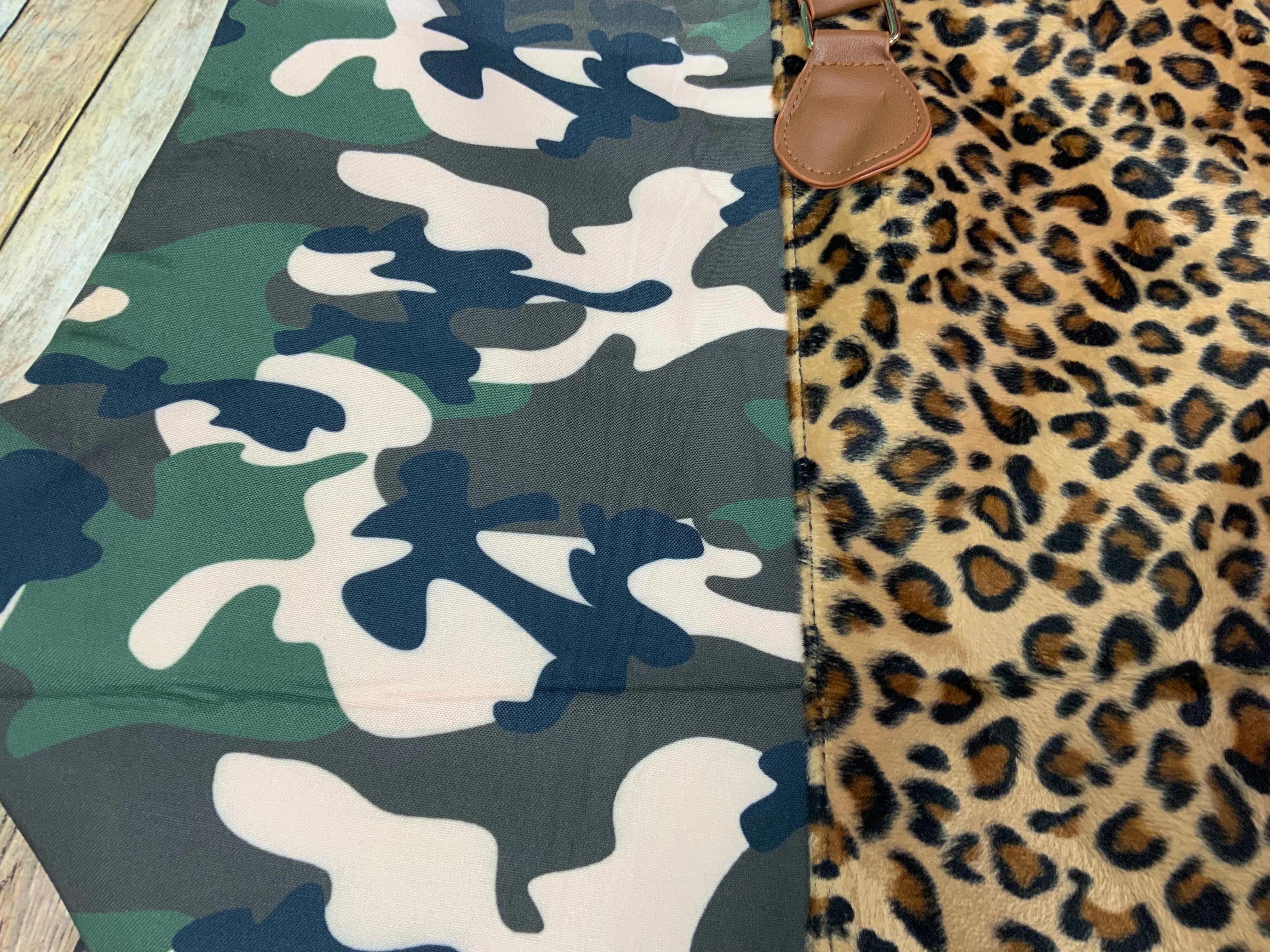 Leopard and Camouflage Weekender (Flaw/or Mark)