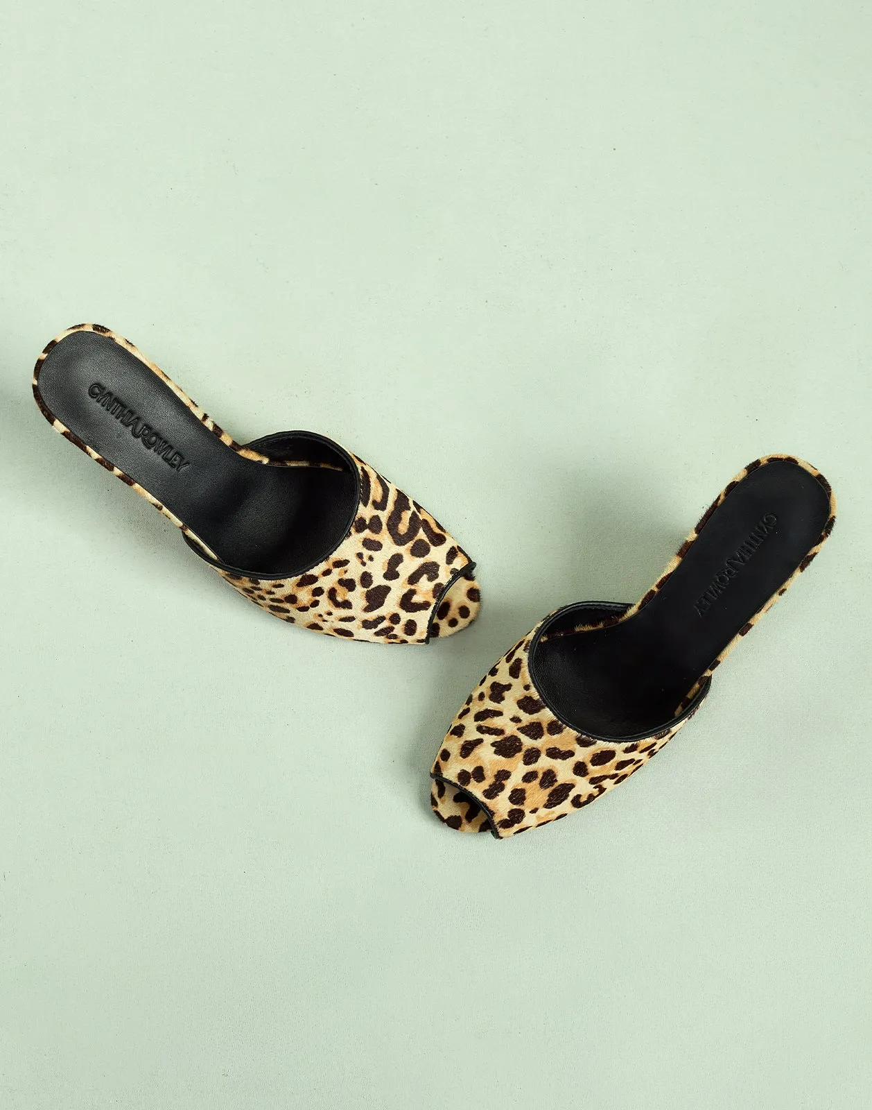 Leopard Pony Hair Wedges