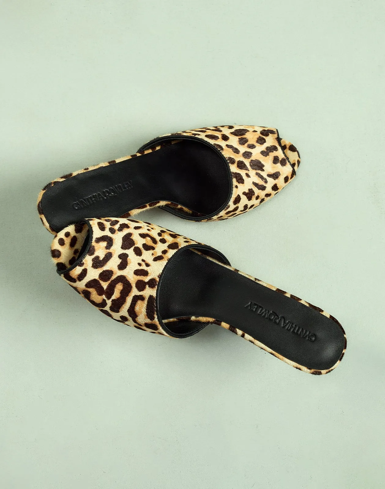 Leopard Pony Hair Wedges