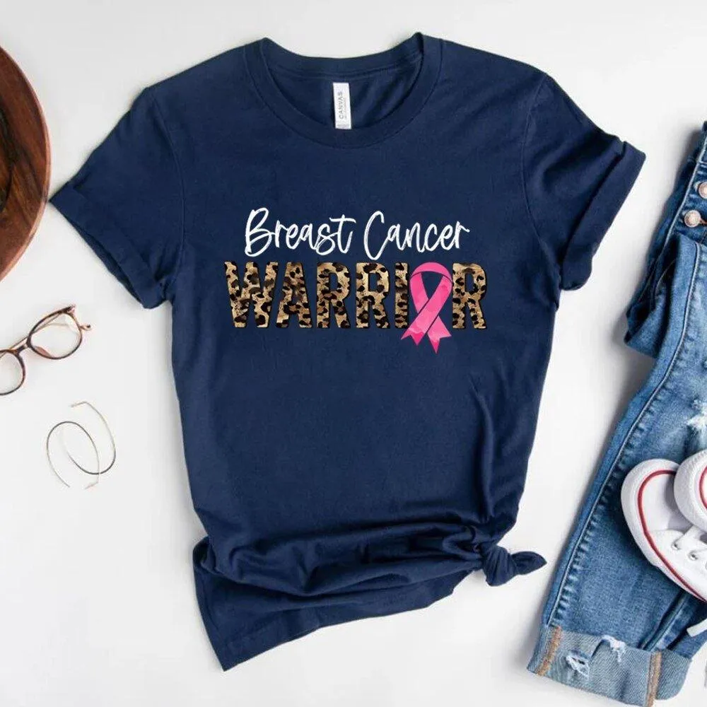 Leopard Warrior Breast Cancer T Shirt