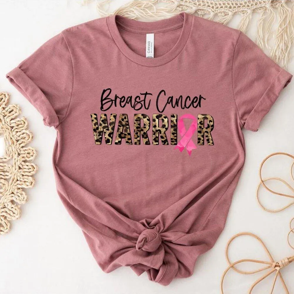 Leopard Warrior Breast Cancer T Shirt