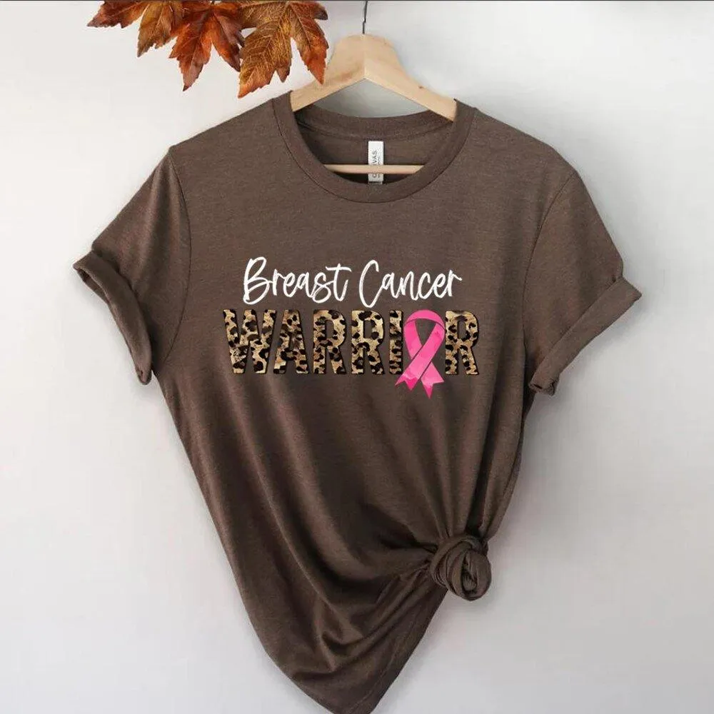 Leopard Warrior Breast Cancer T Shirt