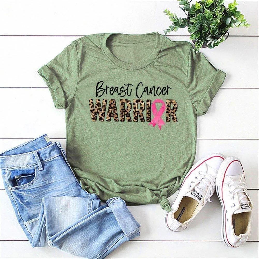 Leopard Warrior Breast Cancer T Shirt